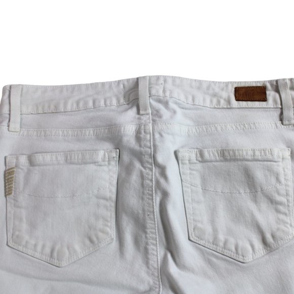 Paige Skyline Skinny White Jeans, Size 28 - Picture 3 of 7